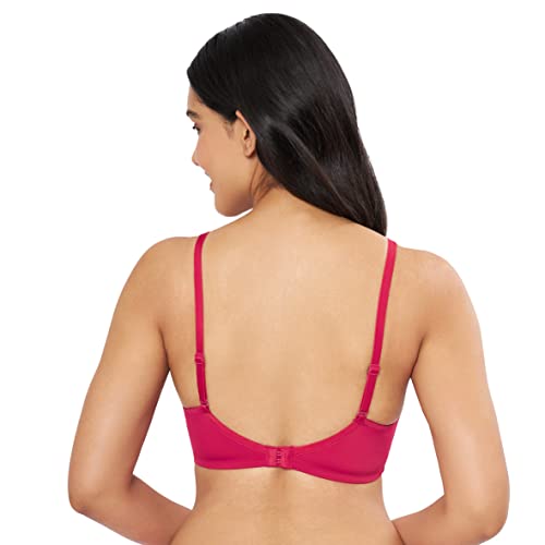 Image of Amante Solid Padded Non-Wired Full Coverage T-Shirt Bra