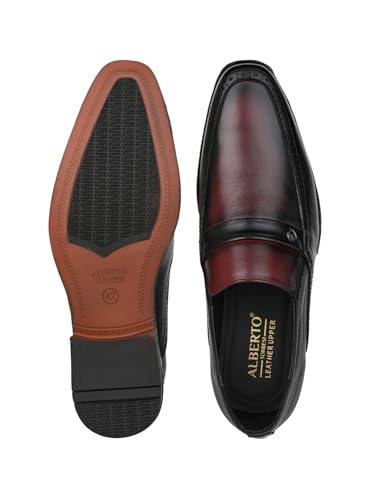 Image of ALBERTO TORRESI Genuine Leather Tan Slipon Formal Shoes