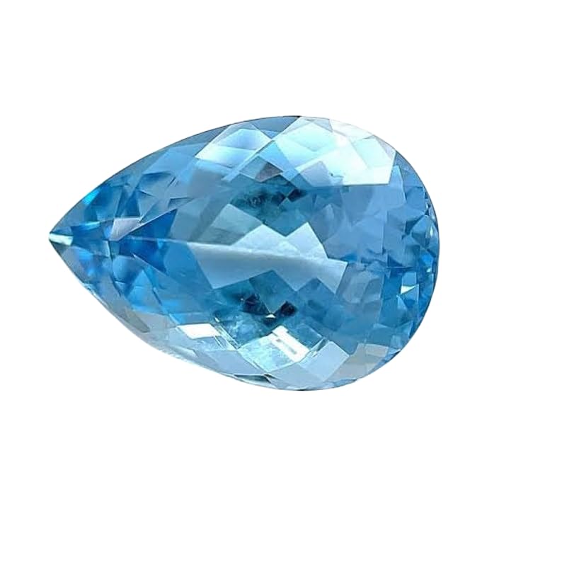 Aigue-marine naturelle 5x3mm en poire pour création de bijoux DIY