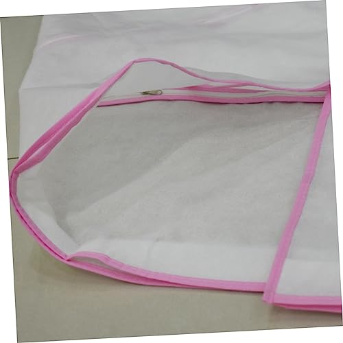 2pcs Non Woven Fabric Garment Cover Bags Long Breathable Dress Storage for Wedding Dresses Family Use Clothes and Dirt3