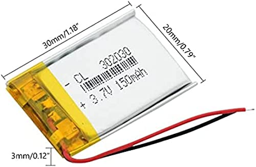 Batería Ion Lipo 150mAh 3.7V recargable 4 piezas miniatura 2