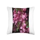 QCK Customs Cherry Blossoms Throw Pillow, 16x16, Multicolor