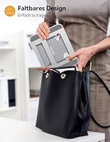 TECKNET Laptop Ständer Höhenverstellbarer, Ergonomischer Faltbarer (Silber) – Ansicht 6