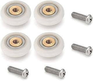 4X Replacement Shower Door Rollers/Runners/Wheels 19mm Diameter