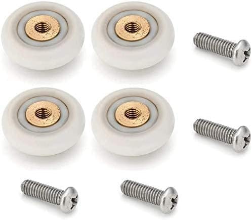4X Replacement Shower Door Rollers/Runners/Wheels 19mm Diameter