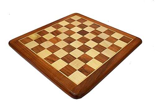 Image of Tournament Professional Wooden Chess Board Without Chess Pieces (21 Inch)-Brown, For Kids & Adults