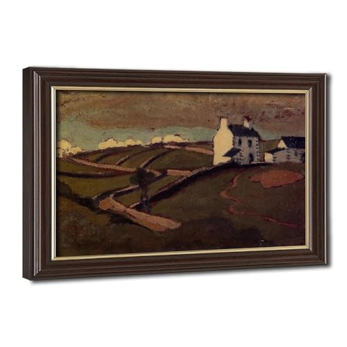 Toile Roger De La Fresnaye Maison Blanche à Audierne décoration murale cadre 20x30