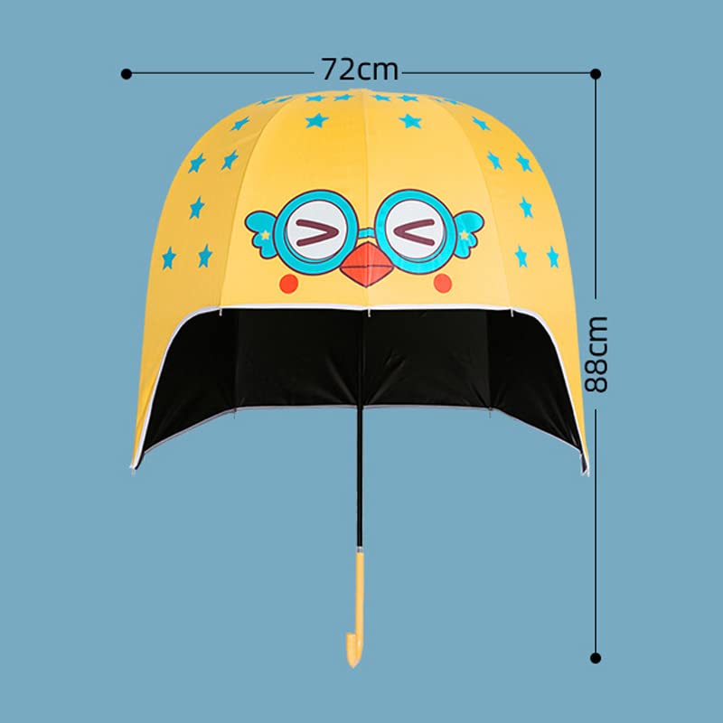 Aramox Casque Parapluie Motif Dessin Animé Ombre Pluie Soleil Revêtement