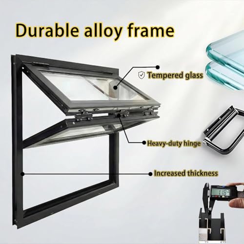 Ventana corredera vertical de aluminio con mango de bloqueo y servicio 6