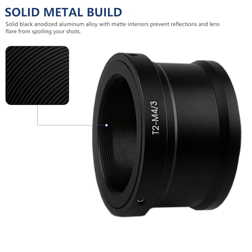 image for Lightdow T/T2 Mount Lens Adapter Ring M43 for Panasonic Lumix G7 GH5 G