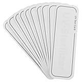 Veemoon 10 Stück UV Testkarte UV Intensitäts Testkarten für Hautpflegeprodukte Kompakt Präzise UV Strahlungs Detektionskarten für Sonnenschutz