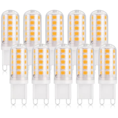 DiCUNO G9 LED Warm White Bulbs 10 Pcs Cover