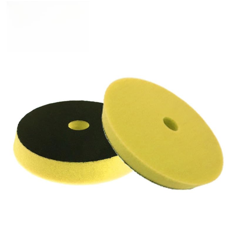 テーパータイプ ウレタンバフ ポリッシングパッド80mm 外径100mm５枚set (5インチの黄色の中で皿を投げる) [並行輸入品