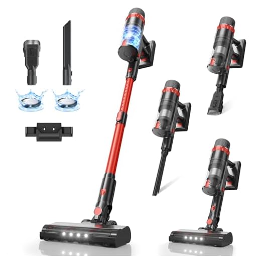 TRDIOL Cordless Vacuum Cleaner, 560W/48KPa/70Mins Vacuum Cleaners for Home,Self-Standing Stick Vacuum with Smart Touch Screen,Rechargeable Lightweight Vacuum for Pet Hair,Carpets, Hard Floors