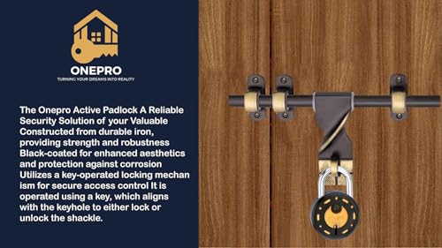 Image of Azco Round Locks Multiple Keys Padlock 65mm Steel Levers Double Locking, Strong Hardened Shackle Lock and Key for Home Door Shutter Shop Office Main Gate (10 Keys 65mm Black Pack of 1)