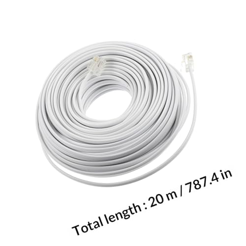 Transmisión clara con cable telefónico de extensión de cobre y terminales RJ11 2