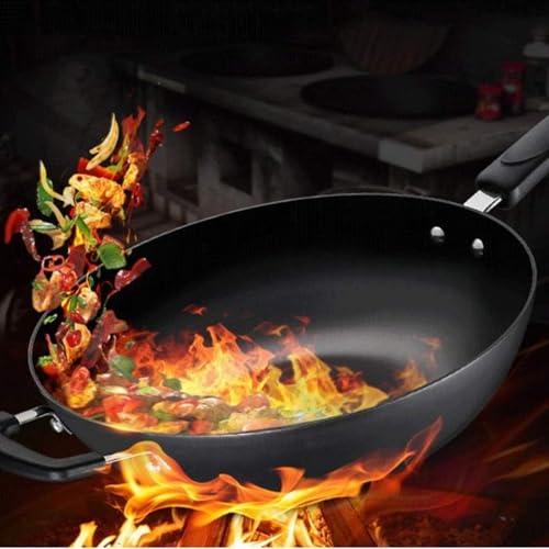 Wok con tapa y espátula, compatible con inducción 34cm miniatura 4