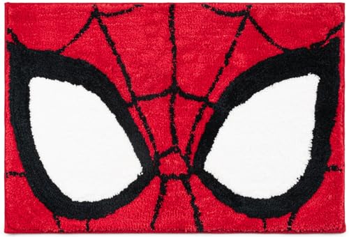Jay Franco Tapis de Bain Doux antidérapant Marvel Spiderman - Tapis Moelleux 51 x 77 cm pour Salle de Bains