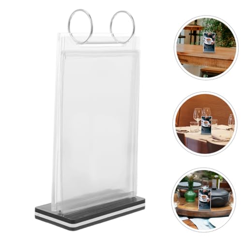 Support de panneau de table vertical transparent de qualité