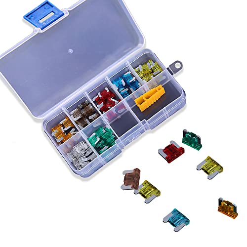 70 Pcs Standard Fuse Assortment Kit 5A 7.5A 10A 15A 20A 25A 30A Mini Colorful Insert Fuses For Car Boat Truck Suv Automotive #TOP23