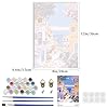 Lxmsja Greek Village Paint by Numbers Kit for Adults, Greek Island Acrylic Paint by Numbers for Adults Beginner, DIY Craft Supplies Oil Painting Kits for Home Wall Decor 8x12 inch (Framed) #3