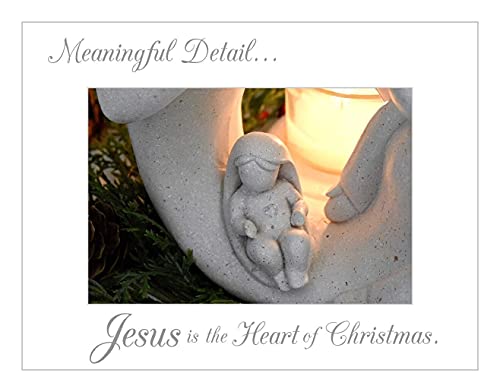 Nativity Sets For Christmas Indoor Statue With Led Tealight Candle Holder Contemporary Style Decoration Holy Family Figurine Gift, Present, Decorate For Holidays #TOP2