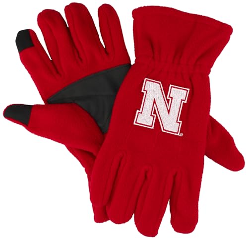 DB Fan Gear Nebraska Cornhuskers Red Fleece Texting Gloves