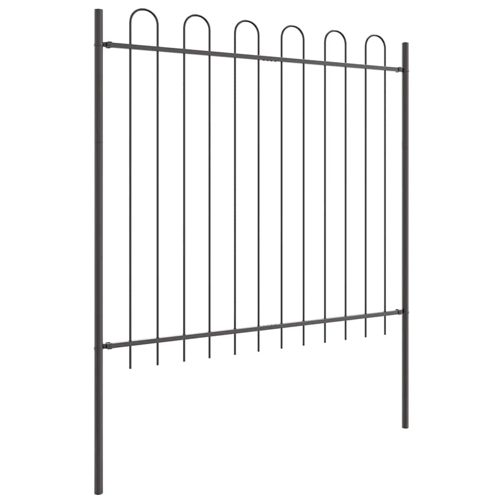 vidaXL Ogrodzenie Ogrodowe BOXTEL 1,7 x 1,5 m Stal malowana proszkowo