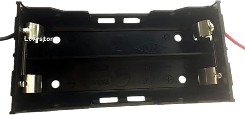 Miniatura 4 de Soporte para batería 18650, 8 unidades, 2 ranuras x 3.7 V, caja de almacenamiento de batería de bricolaje, en caja de plástico negro paralelo para 2