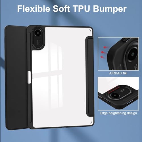 Image of ProElite Case Cover for Xiaomi Redmi Pad 2 11 inch Cover, Transparent Flip Case for Xiaomi Redmi Pad 2 11 inch Case Cover with Pen Holder, Haze Blue