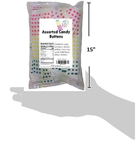 Candy Buttons 1.25 Lbs 3 Flavors bulk 75 plus strips