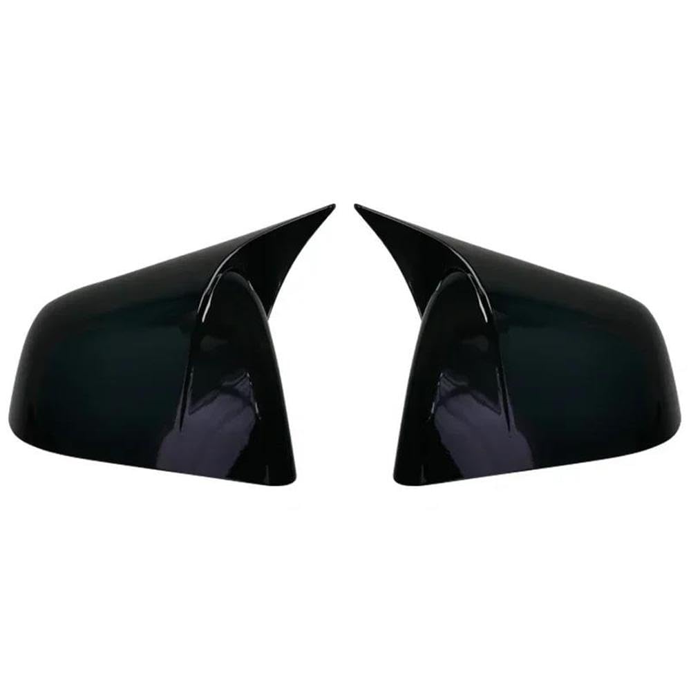 Hudvnst Bright Black Modification Parts For Tesla Model Y 2019-2023 Car Rearview Side Mirror Cover Sticker Wing Cap Exterior Door Rear View Case Trim(Bright Black)