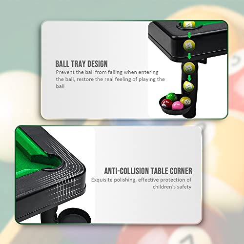 2023 New Pool Table Toy, Mini Tabletop Pool Set, Mini Pool Table Playset Interactive Billiards Game Kit For Kids Adults, Stress Relief Toy Set For Home Office Travel (Random Small Size) #TOP3