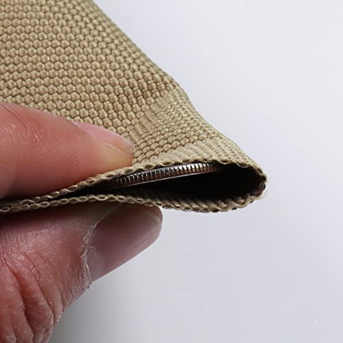 Premium Waterproof 1680D Canvas Fabric - Heavy-Duty PU Backing for Versatile DIY Projects, Upholstery, Tents & More - 60" Wide, Sold by the Yard (Khaki) 7 Premium Waterproof 1680D Canvas Fabric - Heavy-Duty PU Backing for Versatile DIY Projects, Upholstery, Tents & More - 60" Wide, Sold by the Yard (Khaki) - Image 6
