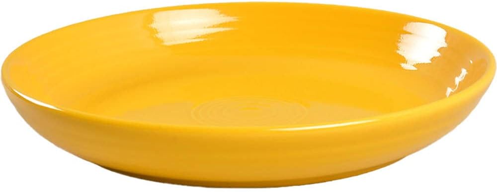 Fiesta® Luncheon Bowl Plate (8.5") – Durable Ceramic, Lead-Safe, Dishwasher/Microwave/Oven Safe – Made in USA Dinnerware - Scarlet