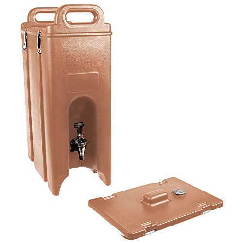 Cambro 500LCD157 Camtainer 931100 Coffee Beige 5 Gal Case of 1