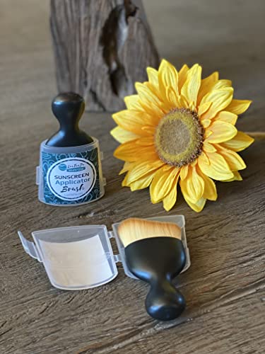 Multi-Use Sunscreen Facial Cream Application Brush Soft Full Coverage Applicator With Protective Case #TOP3