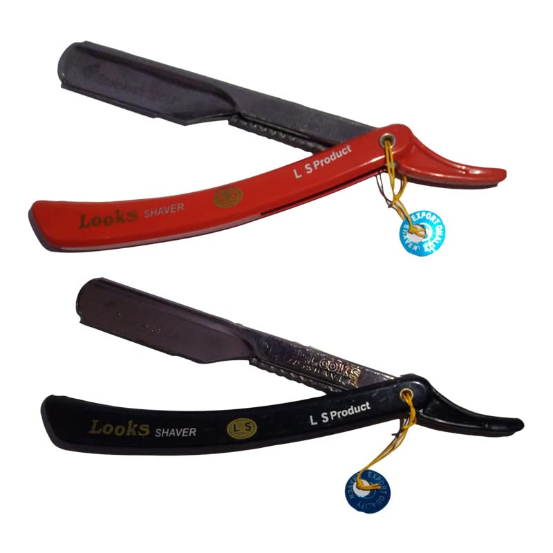 Look Shaving Barber Straight foldable multicolor Razor for Mens and saloon (Pack of 2) (B0BTZ7VLL3) Amazon Price History, Amazon Price Tracker