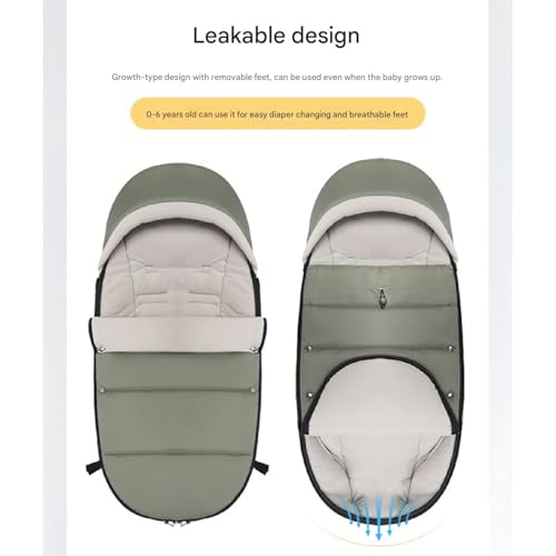 Universal-Fußsack für Kinderwagen, Fußsack, wasserdicht und winddicht, Universal-Fußsack für Kinderwagen, passend für alle Kinderwagen