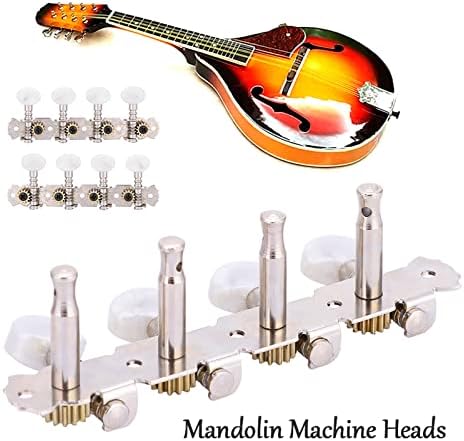 Mandolin Tuning Pegs, 4L4R Machine Heads String Tuning Pegs for 8 Strings Mandolin Instruments Accessory