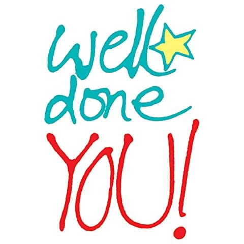 Well Done You Congratulations Card - Fun Colourful Design Cover