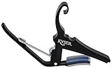 Kyser Quick-Change Capo for 12-string guitars, Black, KG12B
