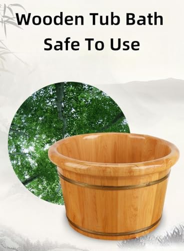 Cubo de madera para masaje y spa de pies miniatura 3