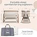 Tutti Bambini CoZee® Air Baby Bassinet & Bedside Sleeper - Rocking Bassinet for Baby, Fast-Folding with Travel Bag, Deluxe Airflow Mattress & 6 Mattress Heights, 0-6 Months (Walnut & Ecru)