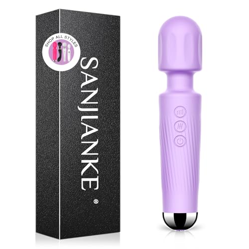 Vibratore per donna,Stimolatore clitoride femminile,Donna Dildo Vibratori Erotici Clitoride anale E Stimolazione Del Punto G Giocattoli,Con 8 Velocità e 20 Modalità (lavande)