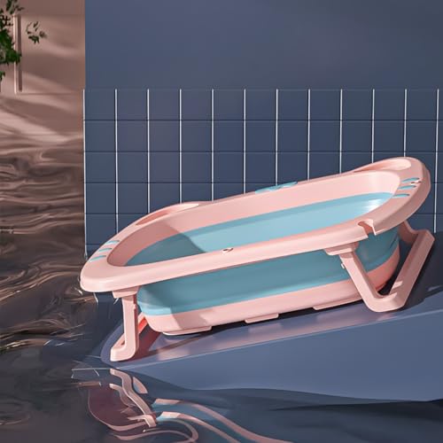 Banheira Gatinho Rosa Dobrável P/Cachorro E Gatos Portátil