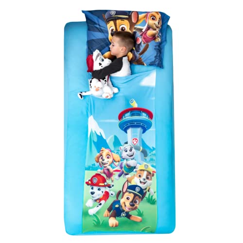 Paw Patrol Kids Bedding Super Soft Compression Snuggle (TM) Sheets Twin (Official Nickelodeon Product) By Franco