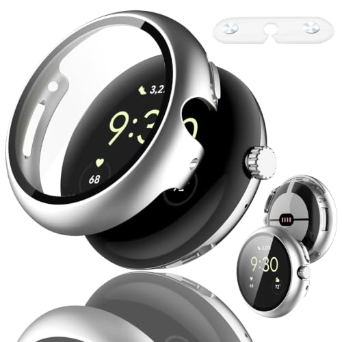 YUANHONG Pixel watch5/4 �P�[�X 41mm 45mm PC�f�� �����K���X �Ή� Pixel watch5/4 45mm �p | �L�Y�h�~ �ϏՌ� HD�����ߗ� �w��h�~ ���˒ጸ for pixel�E�H�b�`5/4 �P�[�X 45mm