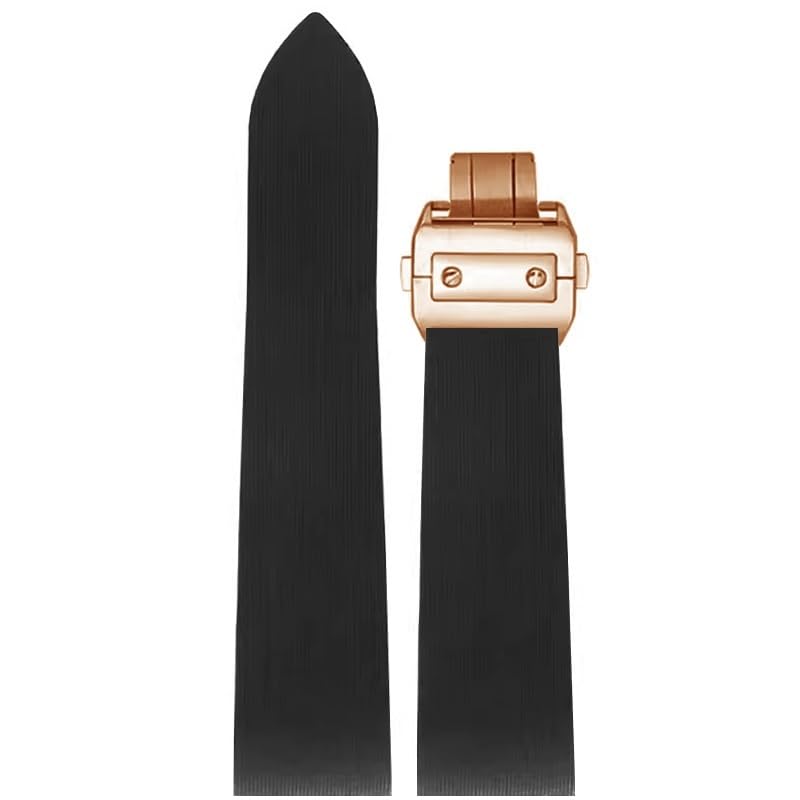 Bracelet silicone pour Cartier Santos 100 étanche et souple 25mm