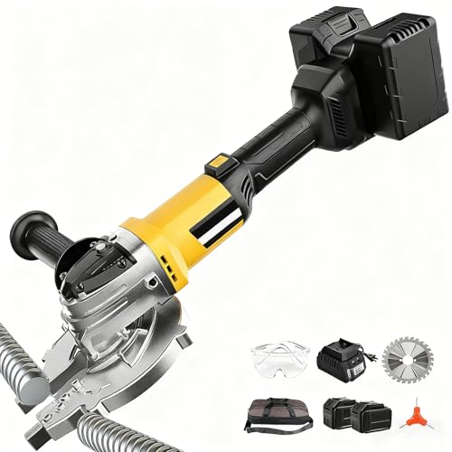 Cordless Electric Rebar Cutter with Brushless Motor, 2100RPM, Spark-Free Cold Cutting Technology, Suitable for Indoor and Outdoor Construction, Includes 2 Batteries